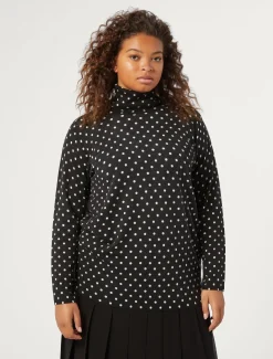 Bedruckter Wollpullover