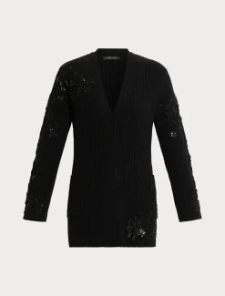 Bestickter Cardigan aus Baumwolle