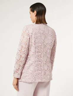 Blazer aus beschichtetem Makramee