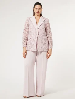 Blazer aus beschichtetem Makramee