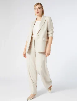 Blazer aus Envers-Satin-Krepp