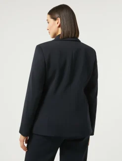 Blazer aus Stretch-Cady