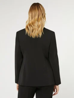 Blazer aus Stretch-Cady