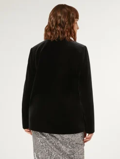 Blazer aus Stretch-Chenille