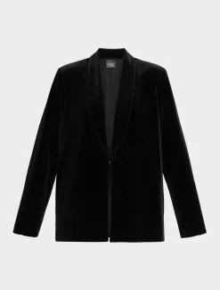 Blazer aus Stretch-Chenille