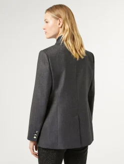 Blazer aus Wolle und Seide