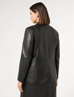 Blazerjacke aus Nappaleder