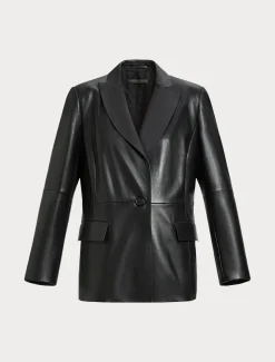 Blazerjacke aus Nappaleder