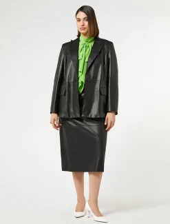 Blazerjacke aus Nappaleder