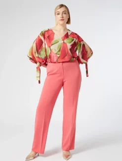 Bluse aus bedruckter Georgette