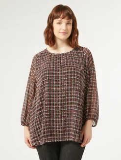 Bluse aus bedruckter Georgette