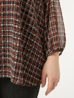 Bluse aus bedruckter Georgette