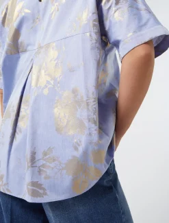 Bluse aus Chambray-Baumwolle