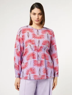 Bluse aus Crêpe-de-Chine-Seide