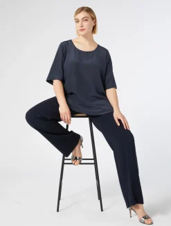 Bluse aus Crêpe-de-Chine-Seide