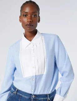 Bluse aus Oxford-Baumwolle