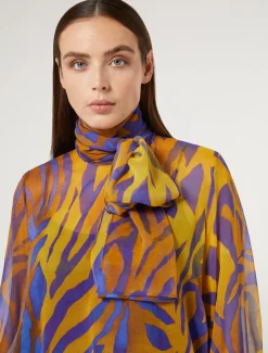 Bluse aus Seiden-Georgette