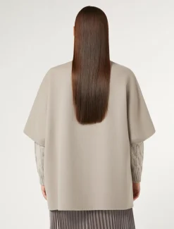 Cape aus doppeltem Wollgemisch