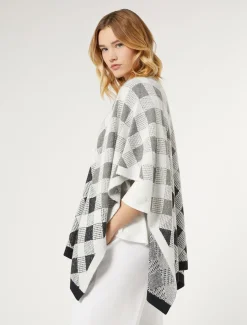 Cape aus Piqué-Jacquard