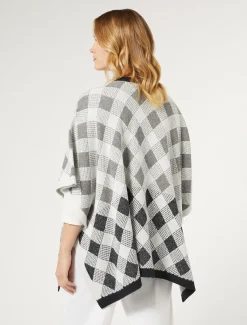 Cape aus Piqué-Jacquard