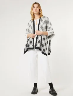Cape aus Piqué-Jacquard