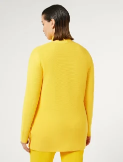 Cardigan aus Baumwollkrepp