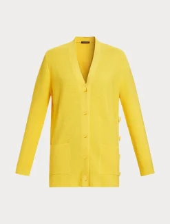 Cardigan aus Baumwollkrepp