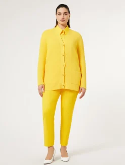 Cardigan aus Baumwollkrepp