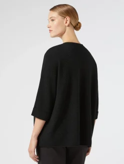 Cardigan aus Baumwollkrepp