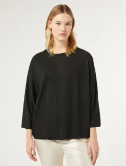 Cardigan aus Metallic-Wolle