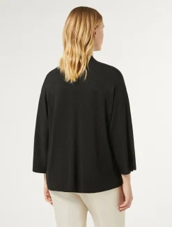 Cardigan aus Metallic-Wolle