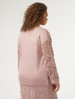 Cardigan aus Strick mit Stickerei