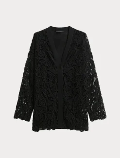 Cardigan aus Strick mit Stickerei