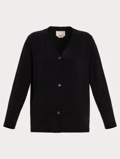 Cardigan aus Viskose mit Stretchanteil