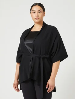 Cardigan aus Viskosegewebe