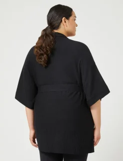 Cardigan aus Viskosegewebe