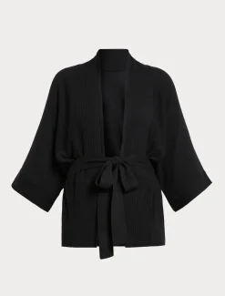 Cardigan aus Viskosegewebe