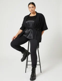 Cardigan aus Viskosegewebe