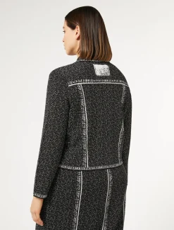 Cardigan aus Viskose-Jacquard