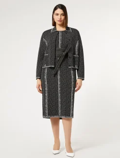 Cardigan aus Viskose-Jacquard