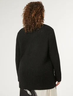 Cardigan aus Wollmischung mit Strass