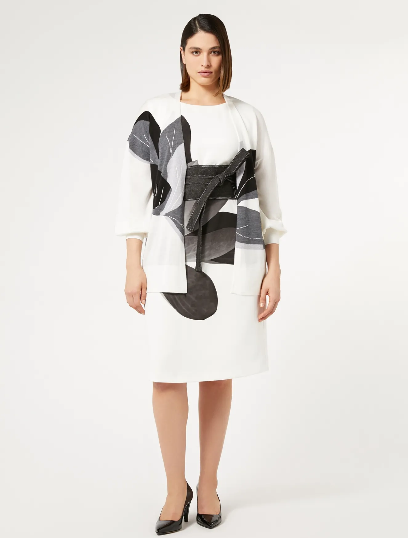 Cardigan aus Woll-Seiden-Gemisch