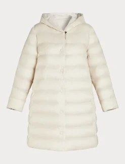 Daunenjacke aus Taft und wasserabweisendem Nyloncanvas