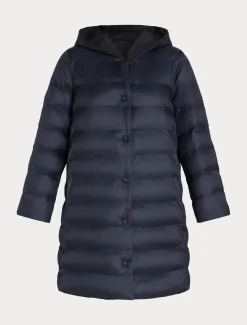 Daunenjacke aus Taft und wasserabweisendem Nyloncanvas