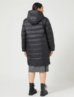 Daunenjacke aus Taft und wasserabweisendem Nyloncanvas