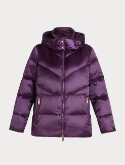 Daunenjacke aus wasserabweisendem Canvas