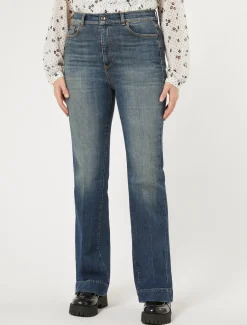 Flare-Jeans aus Stretch-Denim