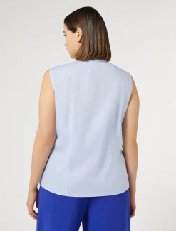 Garngefärbte Hemdbluse aus Popeline