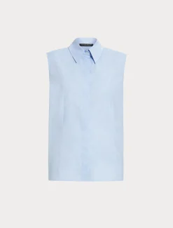 Garngefärbte Hemdbluse aus Popeline