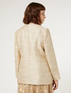 Garngefärbte Jacke mit Lamé